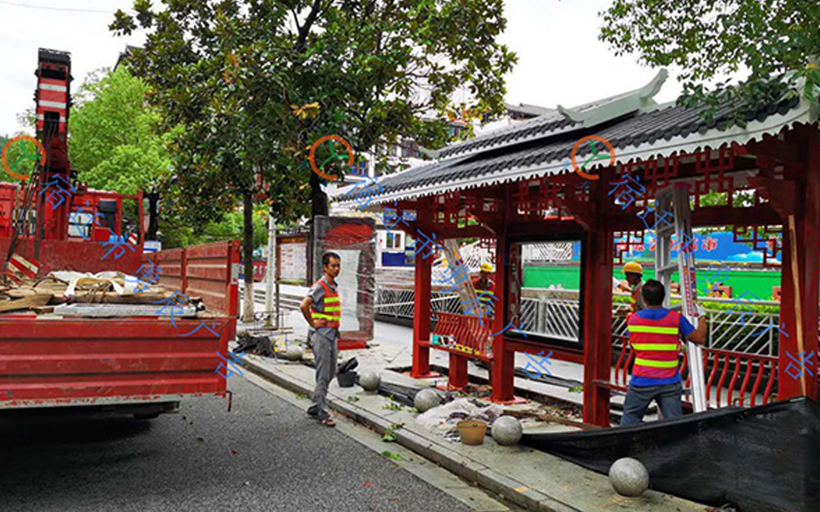 邵陽候車亭第三車發(fā)貨